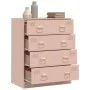 Aparador de acero rosa 67x39x83 cm by vidaXL, Sideboards - Ref: Foro24-841680, Price: 137,60 €, Discount: %