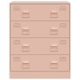 Aparador de acero rosa 67x39x83 cm de vidaXL, Aparadores - Ref: Foro24-841680, Precio: 181,89 €, Descuento: %