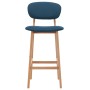 Kitchen stools 2 units blue fabric by vidaXL, Kitchen stools - Ref: Foro24-289371, Price: 151,44 €, Discount: %