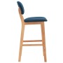 Kitchen stools 2 units blue fabric by vidaXL, Kitchen stools - Ref: Foro24-289371, Price: 151,44 €, Discount: %