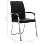 Silla de oficina de cuero sintético negra de vidaXL, Sillas de oficina - Ref: Foro24-289354, Precio: 116,63 €, Descuento: %