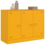 Aparador de acero amarillo mostaza 99x39x73 cm de vidaXL, Aparadores - Ref: Foro24-841724, Precio: 173,31 €, Descuento: %