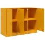 Aparador de acero amarillo mostaza 99x39x73 cm de vidaXL, Aparadores - Ref: Foro24-841724, Precio: 173,31 €, Descuento: %