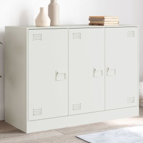 White steel sideboard 99x39x73 cm by vidaXL, Sideboards - Ref: Foro24-841726, Price: 172,99 €, Discount: %