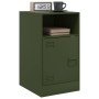 Bedside tables 2 units olive green steel 34.5x39x62 cm by vidaXL, Nightstands - Ref: Foro24-841772, Price: 125,79 €, Discount: %