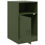 Bedside tables 2 units olive green steel 34.5x39x62 cm by vidaXL, Nightstands - Ref: Foro24-841772, Price: 125,79 €, Discount: %