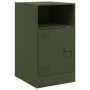 Bedside tables 2 units olive green steel 34.5x39x62 cm by vidaXL, Nightstands - Ref: Foro24-841772, Price: 125,79 €, Discount: %