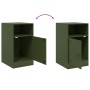 Bedside tables 2 units olive green steel 34.5x39x62 cm by vidaXL, Nightstands - Ref: Foro24-841772, Price: 125,79 €, Discount: %