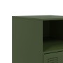 Bedside tables 2 units olive green steel 34.5x39x62 cm by vidaXL, Nightstands - Ref: Foro24-841772, Price: 125,79 €, Discount: %