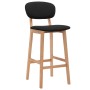 Kitchen stools 2 units black fabric by vidaXL, Kitchen stools - Ref: Foro24-289373, Price: 172,40 €, Discount: %