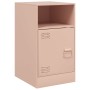 Nachttische 2 Einheiten rosa Stahl 34,5x39x62 cm von vidaXL, Nachttische - Ref: Foro24-841766, Preis: 125,79 €, Rabatt: %