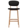 Kitchen stools 2 units black fabric by vidaXL, Kitchen stools - Ref: Foro24-289373, Price: 172,40 €, Discount: %