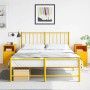 Bedside tables 2 units mustard yellow steel 34.5x39x62 cm by vidaXL, Nightstands - Ref: Foro24-841770, Price: 125,79 €, Disco...