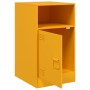 Bedside tables 2 units mustard yellow steel 34.5x39x62 cm by vidaXL, Nightstands - Ref: Foro24-841770, Price: 125,79 €, Disco...