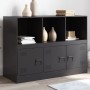 Sideboard aus schwarzem Stahl 99x39x73 cm von vidaXL, Sideboards - Ref: Foro24-841787, Preis: 138,44 €, Rabatt: %