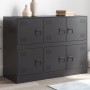 Black steel sideboard 99x39x73 cm by vidaXL, Sideboards - Ref: Foro24-841793, Price: 213,15 €, Discount: %