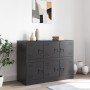 Black steel sideboard 99x39x73 cm by vidaXL, Sideboards - Ref: Foro24-841793, Price: 213,15 €, Discount: %