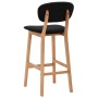 Kitchen stools 2 units black fabric by vidaXL, Kitchen stools - Ref: Foro24-289373, Price: 172,40 €, Discount: %