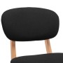 Kitchen stools 2 units black fabric by vidaXL, Kitchen stools - Ref: Foro24-289373, Price: 172,40 €, Discount: %