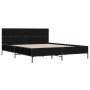 Estructura de cama madera de ingeniería y metal negro 140x200cm de vidaXL, Camas y somieres - Ref: Foro24-3279997, Precio: 16...