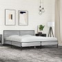 Estructura cama madera ingeniería metal gris Sonoma 180x200 cm de vidaXL, Camas y somieres - Ref: Foro24-3280015, Precio: 178...