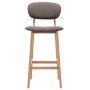 Kitchen stools 2 units gray taupe fabric by vidaXL, Kitchen stools - Ref: Foro24-289376, Price: 151,13 €, Discount: %