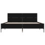 Estructura de cama madera de ingeniería y metal negro 120x190cm de vidaXL, Camas y somieres - Ref: Foro24-3280022, Precio: 15...