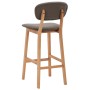 Kitchen stools 2 units gray taupe fabric by vidaXL, Kitchen stools - Ref: Foro24-289376, Price: 151,13 €, Discount: %