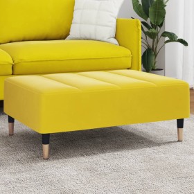 Velvet yellow footrest 77x55x31 cm by vidaXL, Ottomans - Ref: Foro24-4007397, Price: 86,99 €, Discount: %