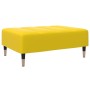 Reposapiés de terciopelo amarillo 77x55x31 cm de vidaXL, Otomanas - Ref: Foro24-4007397, Precio: 86,54 €, Descuento: %