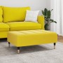 Reposapiés de terciopelo amarillo 77x55x31 cm de vidaXL, Otomanas - Ref: Foro24-4007397, Precio: 86,54 €, Descuento: %