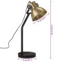 Vintage brass desk lamp 25 W E27 17x17x60 cm by vidaXL, Lamps - Ref: Foro24-371884, Price: 71,99 €, Discount: %