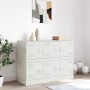 White steel sideboard 99x39x73 cm by vidaXL, Sideboards - Ref: Foro24-841798, Price: 188,99 €, Discount: %