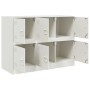 Aparador de acero blanco 99x39x73 cm de vidaXL, Aparadores - Ref: Foro24-841798, Precio: 188,63 €, Descuento: %