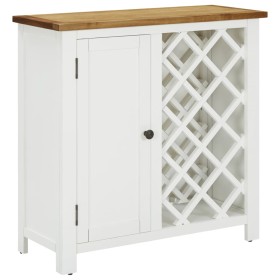 Weinregal aus massiver Eiche 80x32x80 cm von vidaXL, Weinregale - Ref: Foro24-289210, Preis: 217,99 €, Rabatt: %