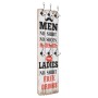 MEN LADIES wall coat rack with 6 hooks 120x40 cm by vidaXL, Hat and coat racks - Ref: Foro24-245852, Price: 51,45 €, Discount: %