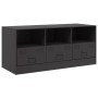 Mueble para TV de acero negro 99x39x44 cm de vidaXL, Muebles TV - Ref: Foro24-841733, Precio: 121,83 €, Descuento: %