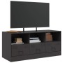 Mueble para TV de acero negro 99x39x44 cm de vidaXL, Muebles TV - Ref: Foro24-841733, Precio: 121,83 €, Descuento: %