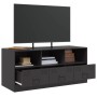 Mueble para TV de acero negro 99x39x44 cm de vidaXL, Muebles TV - Ref: Foro24-841733, Precio: 121,83 €, Descuento: %