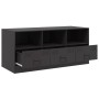 Mueble para TV de acero negro 99x39x44 cm de vidaXL, Muebles TV - Ref: Foro24-841733, Precio: 121,83 €, Descuento: %