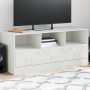 Mueble para TV de acero blanco 99x39x44 cm de vidaXL, Muebles TV - Ref: Foro24-841738, Precio: 128,76 €, Descuento: %