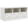 Mueble para TV de acero blanco 99x39x44 cm de vidaXL, Muebles TV - Ref: Foro24-841738, Precio: 128,99 €, Descuento: %