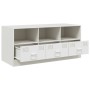 Mueble para TV de acero blanco 99x39x44 cm de vidaXL, Muebles TV - Ref: Foro24-841738, Precio: 128,99 €, Descuento: %