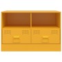 TV furniture 2 units mustard yellow steel 67x39x44 cm by vidaXL, TV Furniture - Ref: Foro24-841746, Price: 171,99 €, Discount: %