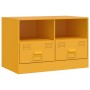 TV furniture 2 units mustard yellow steel 67x39x44 cm by vidaXL, TV Furniture - Ref: Foro24-841746, Price: 171,99 €, Discount: %