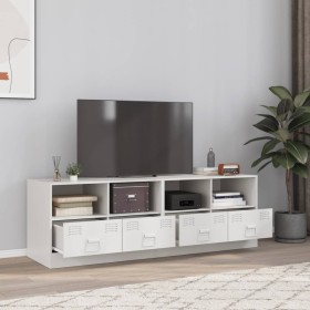 Muebles para TV 2 unidades acero blanco 67x39x44 cm de vidaXL, Muebles TV - Ref: Foro24-841750, Precio: 171,99 €, Descuento: %