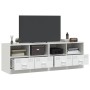 Muebles para TV 2 unidades acero blanco 67x39x44 cm de vidaXL, Muebles TV - Ref: Foro24-841750, Precio: 171,99 €, Descuento: %