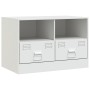 TV furniture 2 units white steel 67x39x44 cm by vidaXL, TV Furniture - Ref: Foro24-841750, Price: 171,67 €, Discount: %