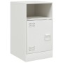 White steel nightstand 34.5x39x62 cm by vidaXL, Nightstands - Ref: Foro24-841773, Price: 71,77 €, Discount: %