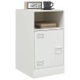 White steel nightstand 34.5x39x62 cm by vidaXL, Nightstands - Ref: Foro24-841773, Price: 71,77 €, Discount: %